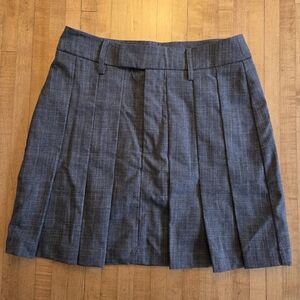 Commense Charcoal Pleated Mini Skirt Size XS